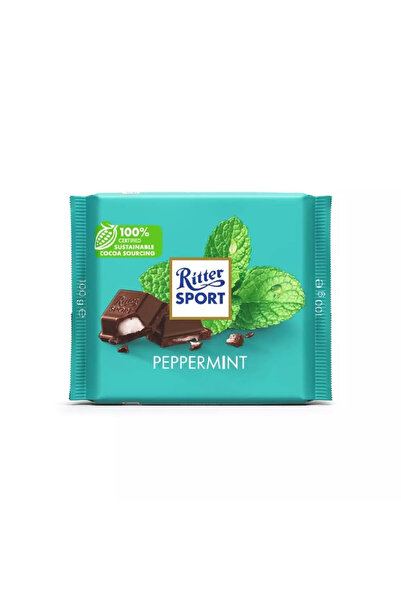 Ritter Sport Milk Chocolate With Peppermint Cream Filling- 100gms Pack of 2