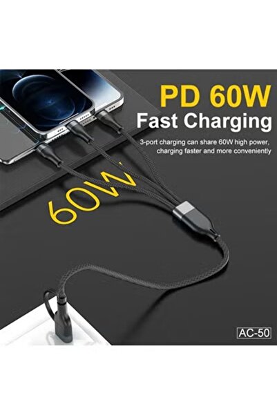Aspor AC-38 6-in-1 Multi-Port Charging Cable – The perfect solution for all your devices