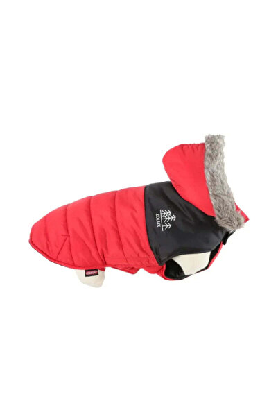 Zolux معطف بوليستر مقاوم للماء للقطط والكلاب الصغيرة - أحمر