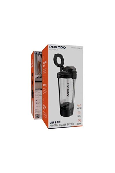 porodo Lifestyle Grip & Mix Protein Shaker Bottle - 700ml, Leak-Proof, BPA-Free