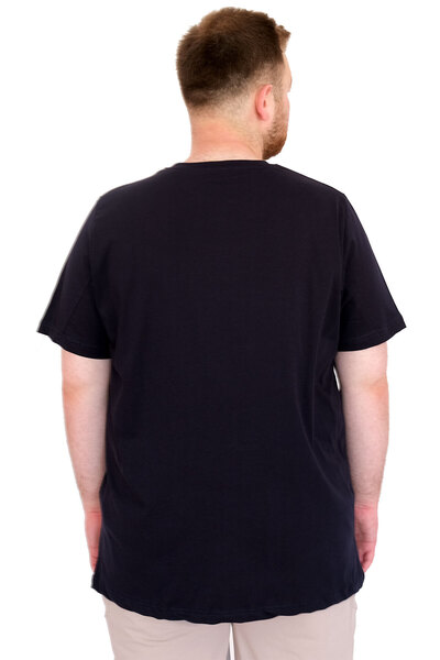 ModeXL Fashion XL Large Size Men's T-Shirt Bicycle Ysks New York U25036 Navy Blue