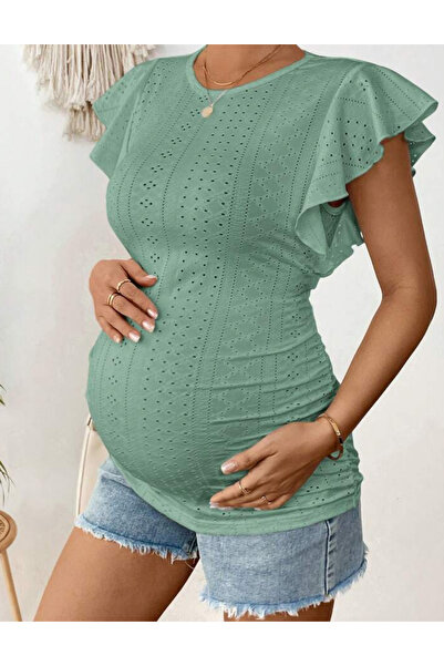 Sheya Shein short sleeve shirt, green