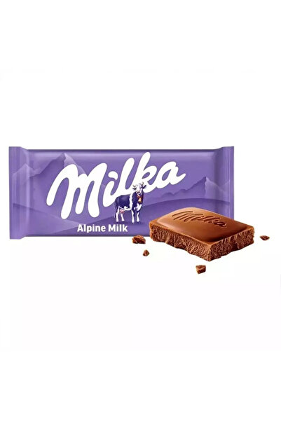 Milka شوكولاتة ألفا بالحليب - 100 جرام - عبوة من قطعتين