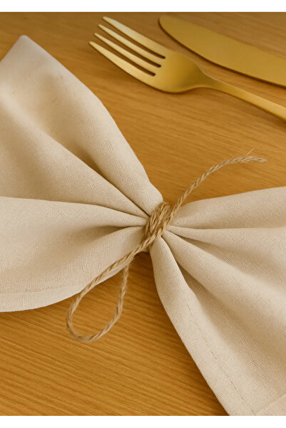 bliss store 6 Pcs |   Premium Linen Napkin, Washed Serving Napkin | 43X43 cm