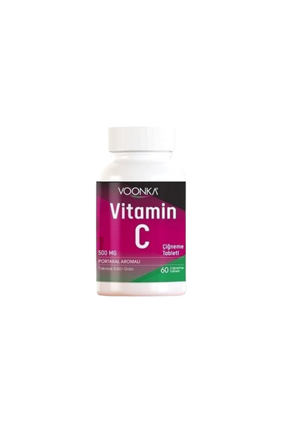 Voonka Vitamin C Chewable 60 Tablets + Vitamin D 90 Capsules + 5 Htp 60 Capsules + Vitamin B Complex 60 Tablets