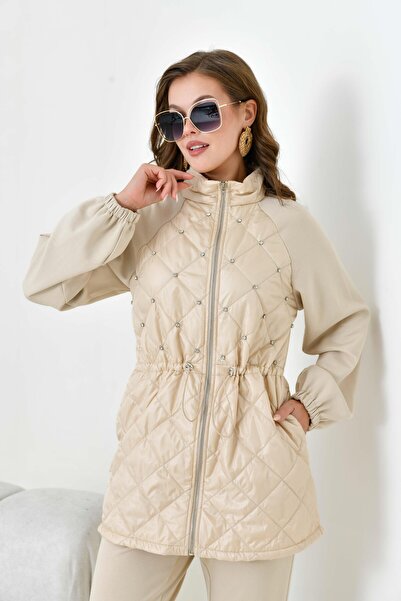 FTZ WOMEN Kadın Kapitoneli Takım Beige 30980