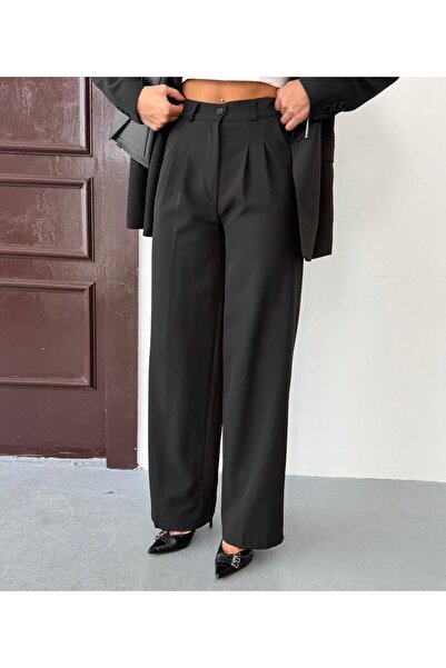 Afri Black Women's Polly Viscon Suit – 1St. Class Fabric Blazer Jacket & Palazzo Pants Double Suit