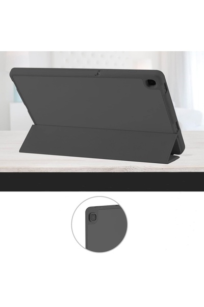 SKYDDAR INNOVATION Husă pentru tabletă Samsung Galaxy Tab A7 10.4 2020, suport pentru creion, pliere flexibilă, set de autocolante, neagră