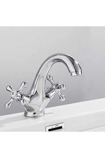 Trendy's TRENDY'S Basin Mixer Tap – Sink Mount, Polished Chrome, Ceramic Cartridges