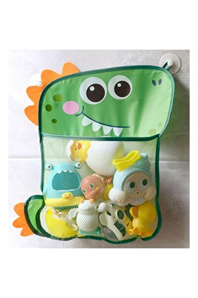 KERNOWSUN Bath Toy Organizer - Dinosaur (Green)