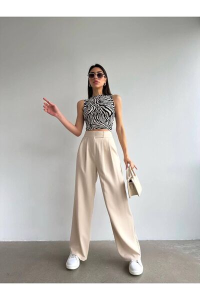 HA-KA GİYİM Women's Snap Fastener Imported Fabric Doubleface High-Quality Fabric O Oversized Mold Pulling Does Not Fade