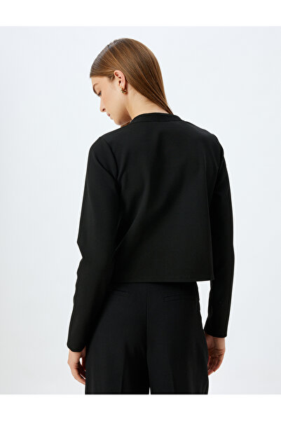 Koton Knitwear Cardigan Button Detailed Pocketed Crew Neck