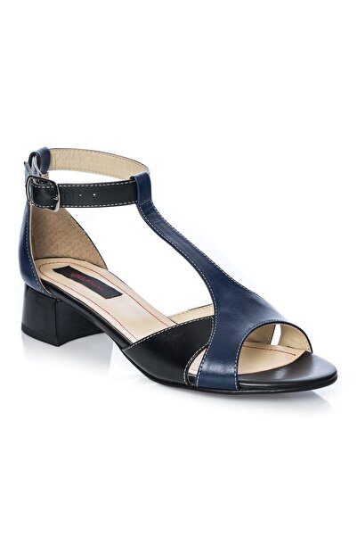 Catinca Shoes Women's leather sandals – Navy with Black – S 1 BN