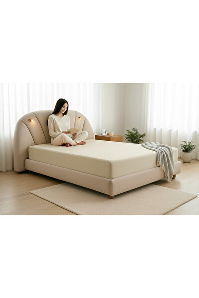 SHome Premium Combed Cotton Woven Fitted Sheet – 6 Sizes, 8 Colors, High Gram...