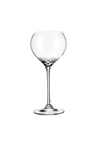 BOHEMİA CRYSTAL Set 6 wine glasses Crystal Bohemia Carduelis 340 ml transparent