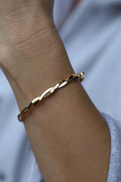 Yenigün Kuyumculuk 14 Ayar Altın Cimarlı Ajda Sarmal Kelepçe