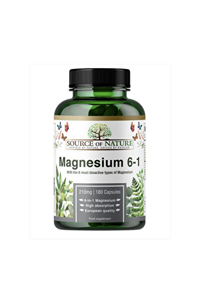 Source of Nature Magnesium 6-in-1 Bio-Active 210 mg, 180 capsules