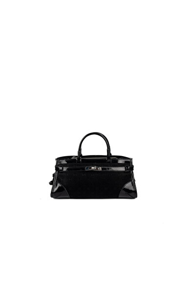 Silver Polo حقيبة كتف للنساء / البنات 1260-48511 BAG M158 BLACK-PATTERNED BLACK