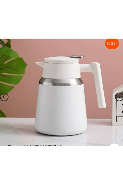 Generic A heat-insulated coffee or tea thermos designed to keep beverages fresh for extended periods.