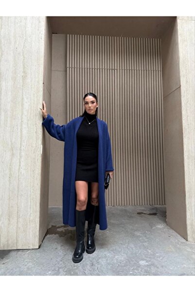 LE CARAMBOLE Жіночий темно-синій кардиган з довгими рукавами