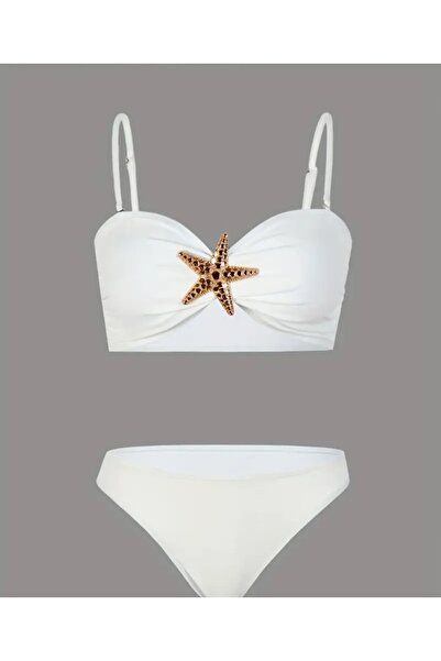 G&H UNDERWEAR Σετ Κρεμ Μπικίνι Παρέο