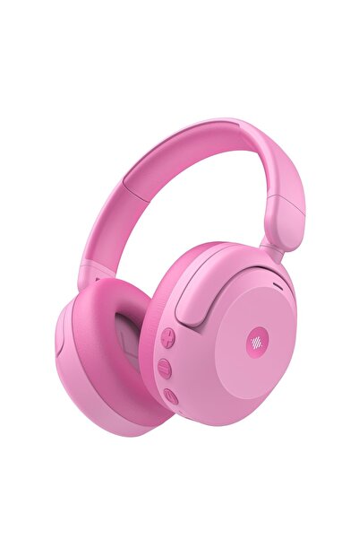 iClever BTH20 Headphones, Noise Cancelling, 60 H Playback, 80dBA Volume, Bluetooth 5.4, Wireless, Pink Color