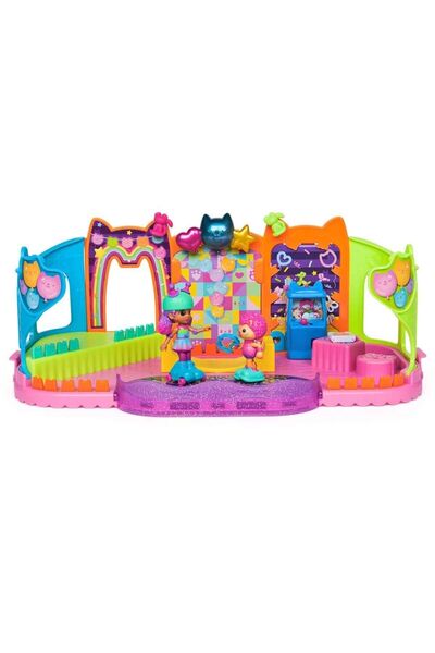 Russet 69755 Sun-Spm-Figure Play Set Gabby's Dollhouse Rooftop Skating Party