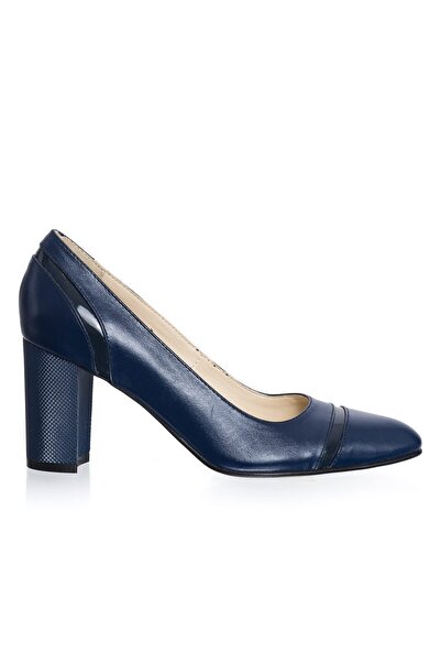 Catinca Shoes Pantofi din piele pentru femei – Albastru + Negru Lăcuit – 115 ANL