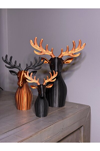 SZD Design ديكور عيد الميلاد على شكل غزال بسيط، قطعة واحدة