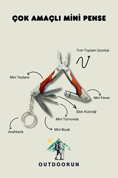 Nobrand Çok Amaçlı Mini Pense - 7 cm