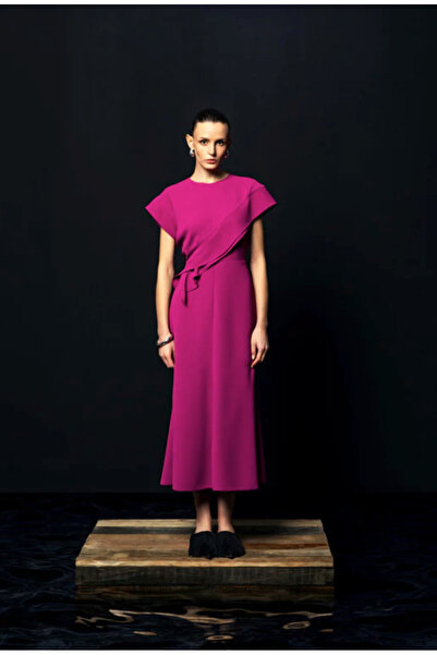 KAMEYA Flounce Violet Long Dress