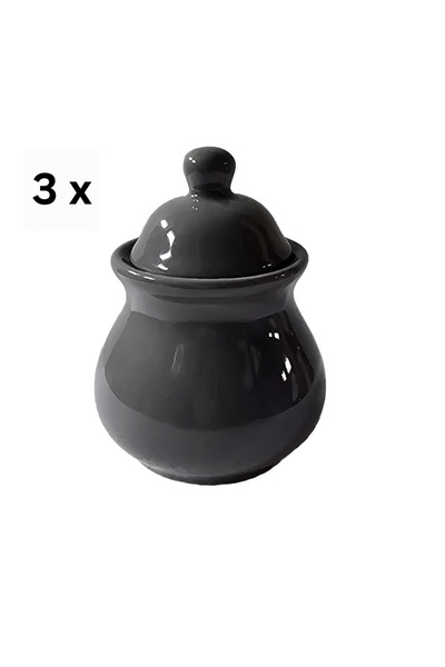 Cesiro Set of 3 spice containers, 280 ml, Gray