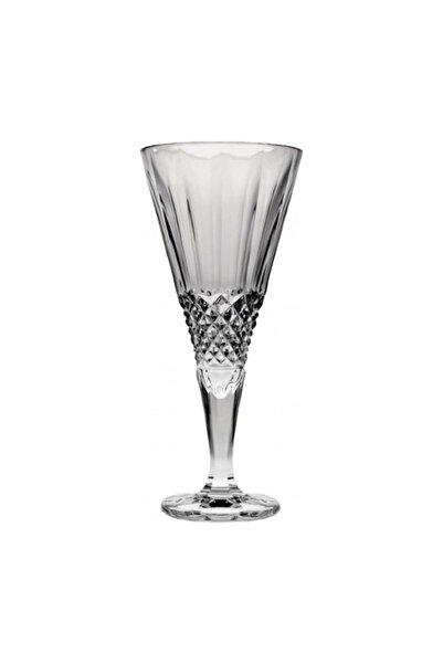 BOHEMİA CRYSTAL Set of 6 Crystal Bohemia Alexandria Wine Glasses 240 ml, Tran...