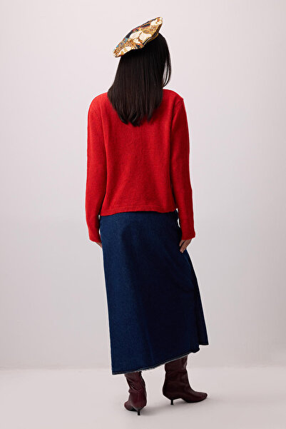 Touché Privé Buttoned Basic Knit Cardigan