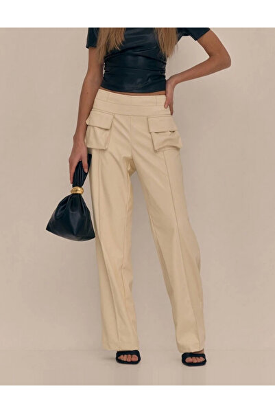 Sheya Shein faux leather pants, yellow