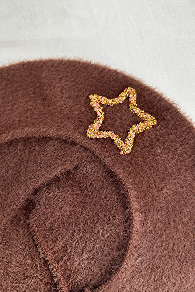 Modex Soft Texture Sparkling Star Detail Painter Beret