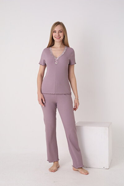 Cotpark Women's 100% Cotton Stretch Fabric Pajamas Set 14724