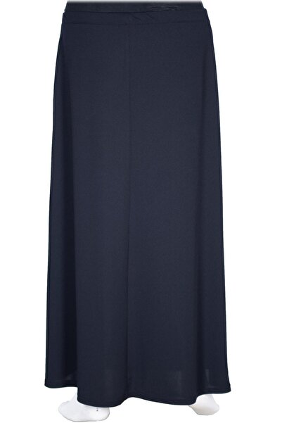 Hermevsim Fusta Talia pentru femei Hesna, mărime mare, cu căptușeală cu sclipici, albastru închis