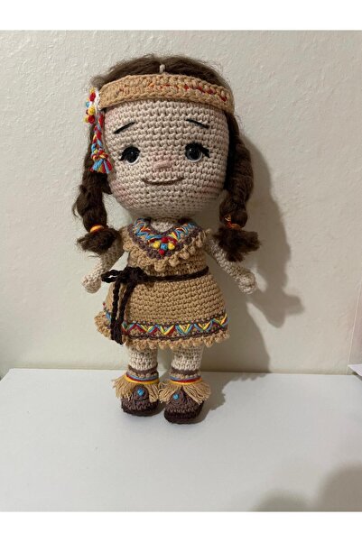 evim oyuncak dünyası Amigurumi Kızılderili Mayra bebek