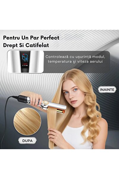 OEM Hair Straightener and Dryer, 2-In-1 Hair Straightener, 1600W, Temperature, 110°C and 140°C + Boost