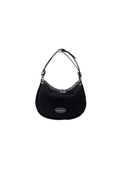 Silver Polo SP1263 Kadın Omuz Çantası Logolu Siyah