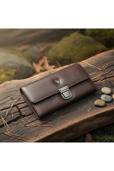 PASSTELL محفظة نادل مصنوعة من الجلد الطبيعي بنسبة 100%