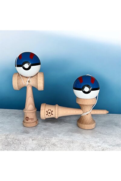 GIA'S WORLD Kendama USA Pokemon Blue GIA'SWORLD® Interactive toy for children and adults Plus spare string