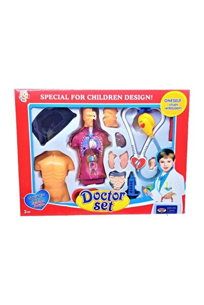 TRUST STORE Anatomi İnsan Vücudu Doktor Oyun Seti 18 Parça Eğitici Anatomik Ö...