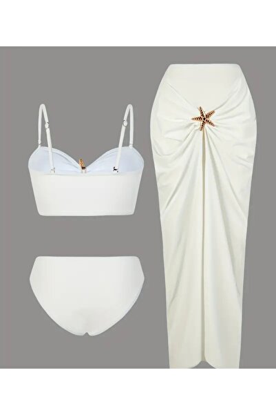 G&H UNDERWEAR Σετ Κρεμ Μπικίνι Παρέο