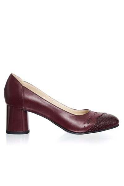 Catinca Shoes Pantofi din piele pentru femei – Burgundy Box + Croco – 03 BBC