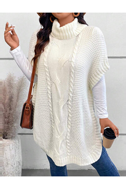 Sheya Shein poncho, cream
