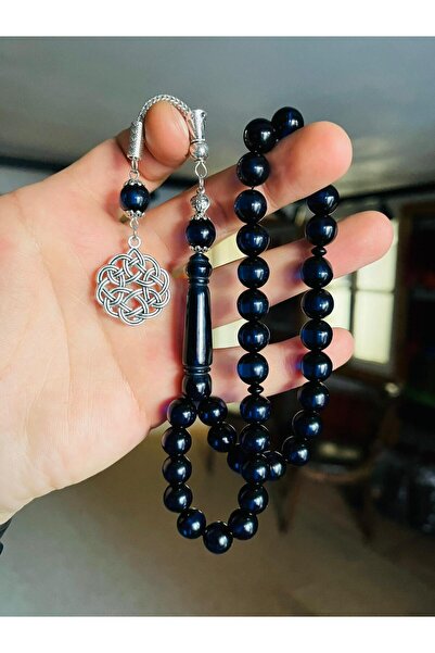 TTS TÜRK TESBİH SANATI Mărgele de rugăciune de chihlimbar cu pulbere Vernier