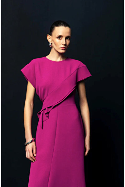 KAMEYA Flounce Violet Long Dress