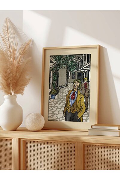 Patika Poster – Eski Sokak | Çerçeveli Poster | Modern Duvar Dekoru | Tablo